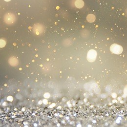 christmas light background.  holiday glowing backdrop. defocused background with blinking stars. blurred bokeh.