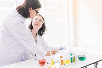 medical researchers are working on an experimental new treatment.scientific concept