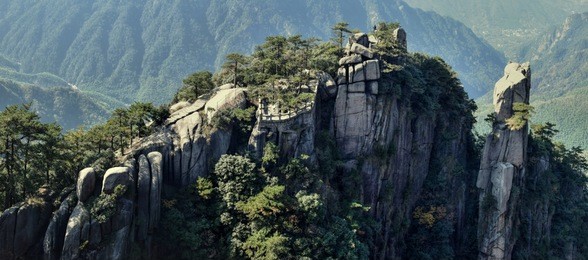 mount jiuhua, nine glorious mountains, is one of the four sacred mountains of chinese buddhism located in qingyang county in anhui province in china.  