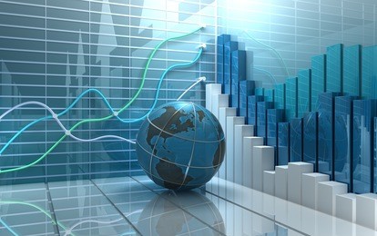 stock market abstract background