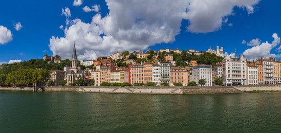 old town of lyon france - travel and architecture background