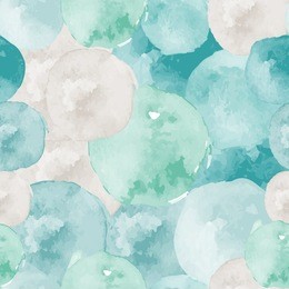 vector watercolor circles seamless pattern (tiled).  hand drawn circles ornament. round shapes pattern. round shapes. painted ornament. grunge colorful rounds shapes.