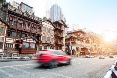 chongqing, china's classical architecture: hongyadong.