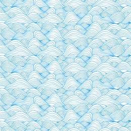 seamless blue sea wave pattern