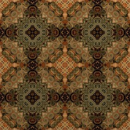 seamless abstract vintage background colored mosaic symmetrical pattern on textured canvas colorful flower decor design for tapestry, wallpaper,