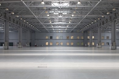 large modern empty storehouse