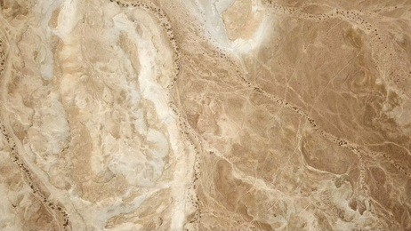desert landscape - aerial top down aerial image