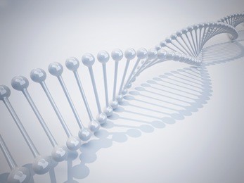 digital 3d-illustration dna structure. 3d illustration.