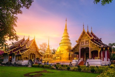 wat phra singh in chiang mai, thailand.