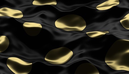 abstract 3d rendering of smooth surface with ripples, cloth with waves, modern background design for poster, cover, branding, banner, placard