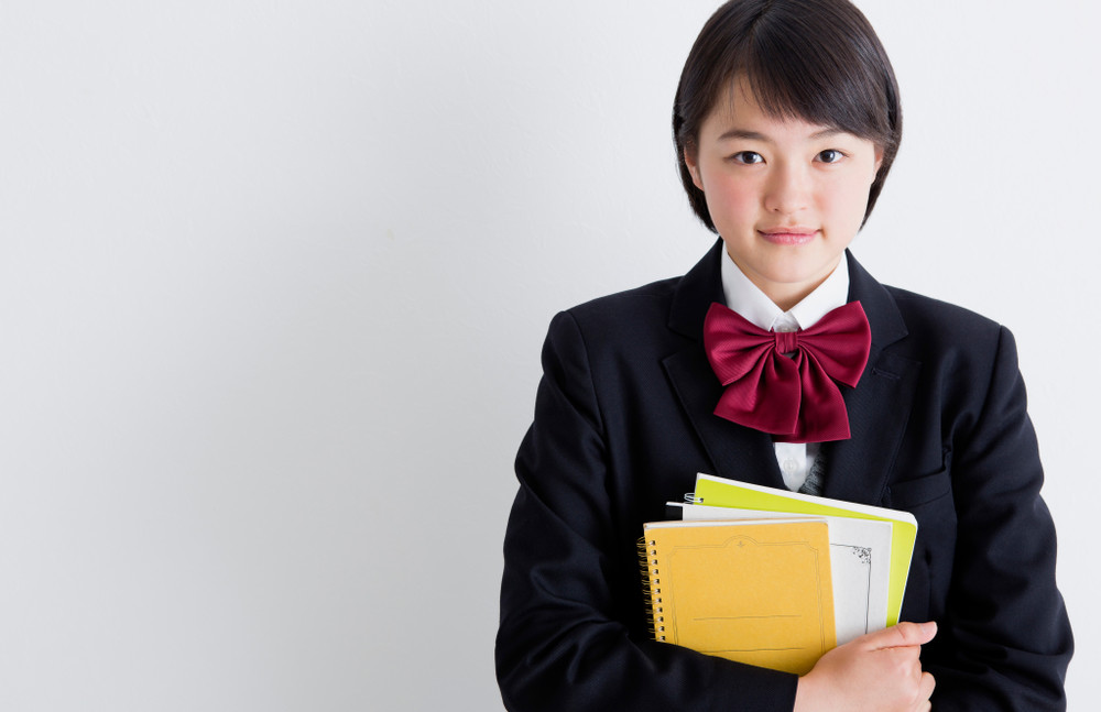 female high school student's portrait