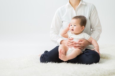 baby and mother