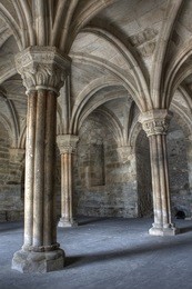 inside carracedo monastery , leon