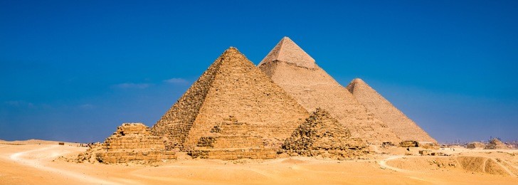 great pyramids in giza, egypt