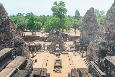 amazing pre rup temple in angkor archeological park, siem reap, cambodia