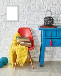 modern home decoration interior style with home objects