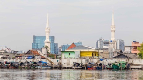 old harbor of jakarta, java, indonesia