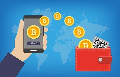 bitcoin wallet transaction - sending bitcoins into online digital wallet