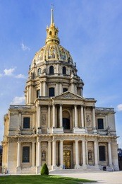 eglise du dome les invalides or national residence of the invalids. napoleons tomb in paris. france, europe.
