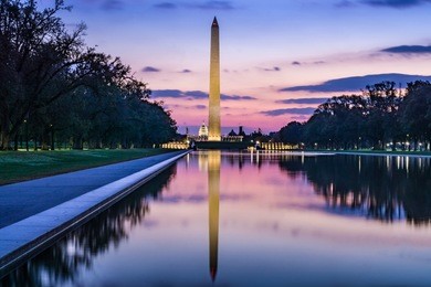 sunrise at the monument