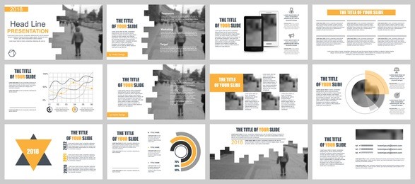 business presentation slides templates from infographic elements. can be used for presentation, flyer and leaflet, brochure, corporate report, marketing, advertising, annual report, banner, booklet.