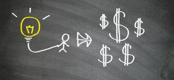 chalkboard with chalk doodle, can put more text at a later. the blackboard writing with chalk and the concept of business and finance, blackboard with chalk to write the text "business plan"