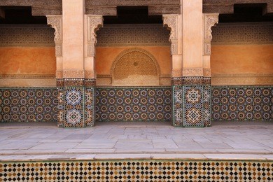 saadian tombs, marrakech, morocco.