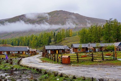kanas old village, kanas nature reserve, xinjiang, china