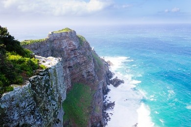 view of cape of good hope south africa. african landmark. navigation