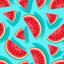 watermelon vector pattern