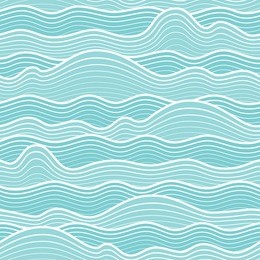 seamless abstract sea wave background. vector wavy striped pattern.