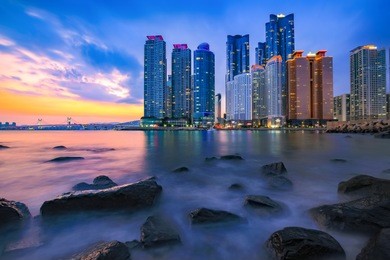 busan cityscape, south korea.