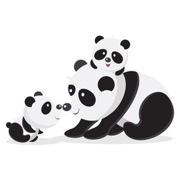 panda bear vector