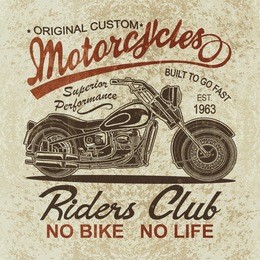 vintage  motorcycle  poster , t-shirt  print.