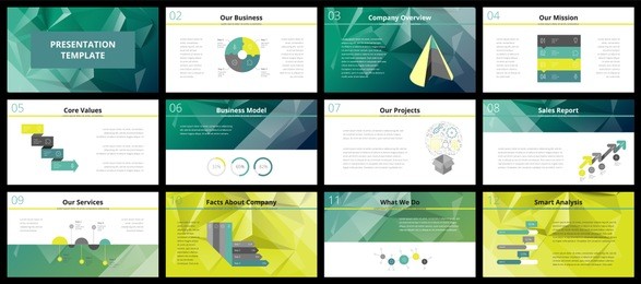 business presentation templates. vector infographic elements for company presentation slides, corporate annual report, marketing flyers, leaflets and brochures, banners and web design.