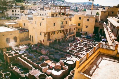 leather tannery factory in fes morocco