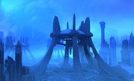 futuristic city