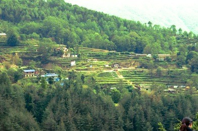 nagarkot, nepal at late spring