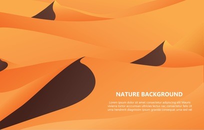 desert landscape background vector illustration