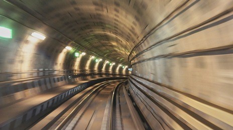 underground railway tunnel