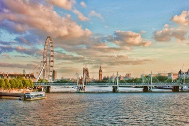 the london eye and big ben