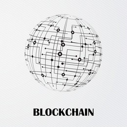 block chain smart contracts vector design