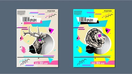 abstract cover design poster