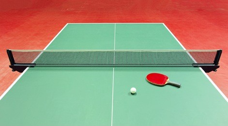 equipment for table tennis - racket, ball, table