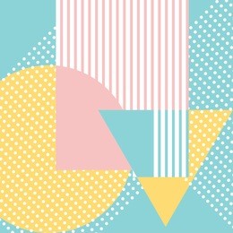 trendy memphis abstract. geometric shape 80s and 90s style.