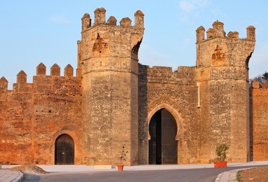 chellah - roman buildings in morocco, rabat