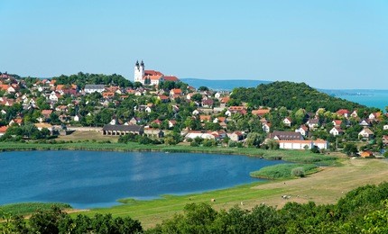 landscape of tihany, hungary