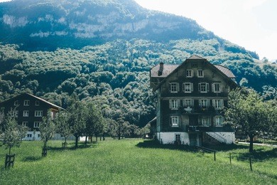 beautiful quaint village in switzerland