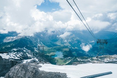 mt. titlis, switzerland, view from cable car