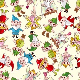 seamless elf pattern